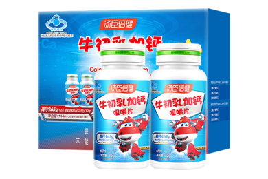 汤臣倍健牛初乳加钙咀嚼片(双瓶优惠装)60片×2瓶