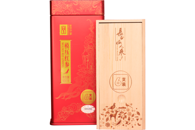 长白山人参模压红参(6支装)100g