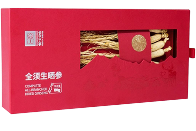 长白山人参全须生晒参礼盒80g